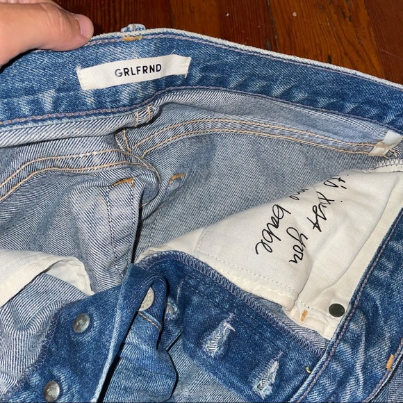 Revolve Grlfriend Jeans Thigh Tear Ripped Jeans - Picture 5 of 6